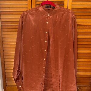 Givenchy Copper Button Down Shirt